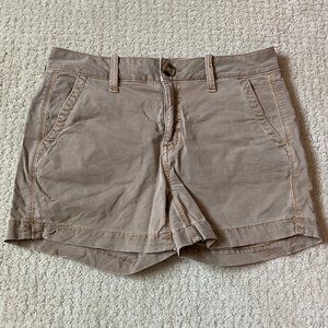 American Eagle Super Stretch Khaki Shorts